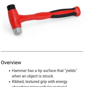Snapon 16 oz. Plastic tip hammer